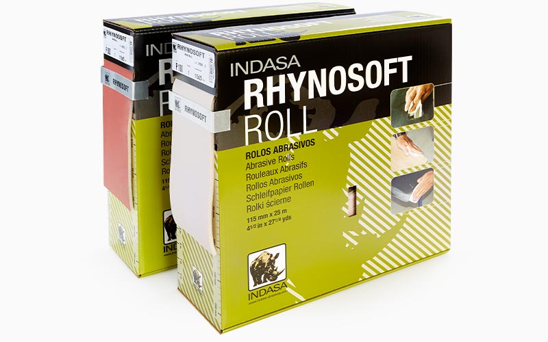 Indasa RHYNOSOFT SOFT ROLLEN Precut 115x25m