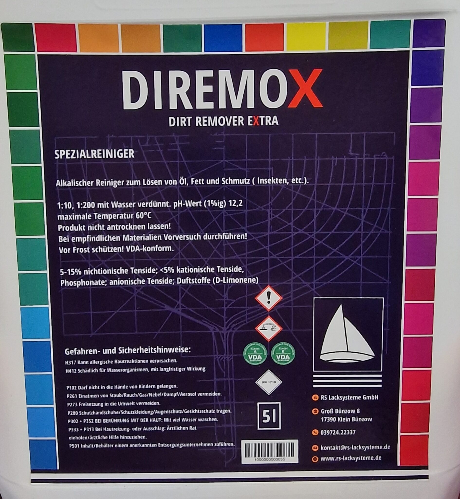 DIREMO Spezialreiniger - 1:10/1:200 mit Wasser
