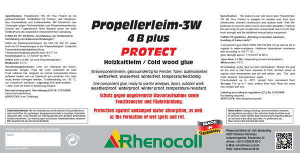 Rhenocoll Propellerleim  3 W, 4 B plus Protect